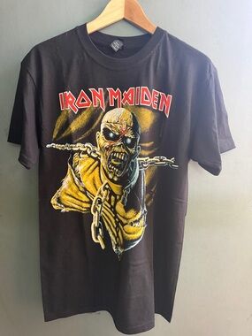 Iron Maiden Eddie Chains Graphic Band Tee Black